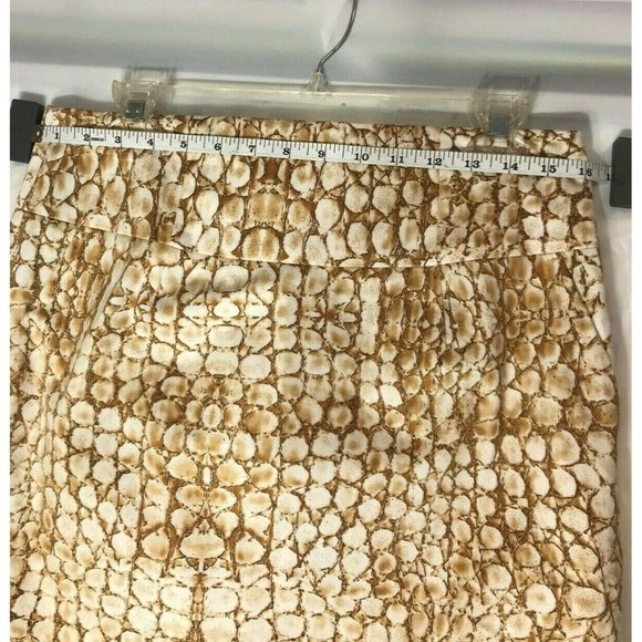 Adrienne Vittadini Sz 8 Crocodile Pencil Skirt - Picture 3 of 5
